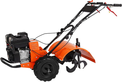 4-Stroke Gas Powered Tiller Cultivator | Heavy-Duty Garden Soil Cultivation Tool