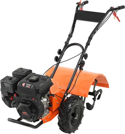 4-Stroke Gas Powered Tiller Cultivator | Heavy-Duty Garden Soil Cultivation Tool