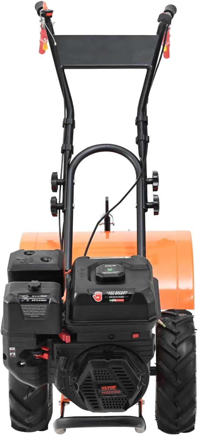 4-Stroke Gas Powered Tiller Cultivator | Heavy-Duty Garden Soil Cultivation Tool