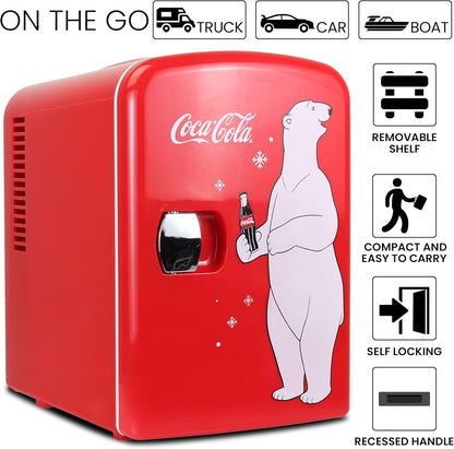 Compact Mini Fridge for Bedroom, Office &amp; Dorm