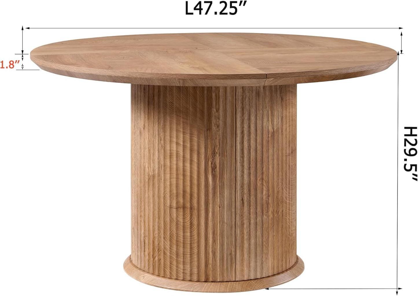 Modern Fluted Round Dining Table | Sleek & Stylish Centerpiece for Your Home