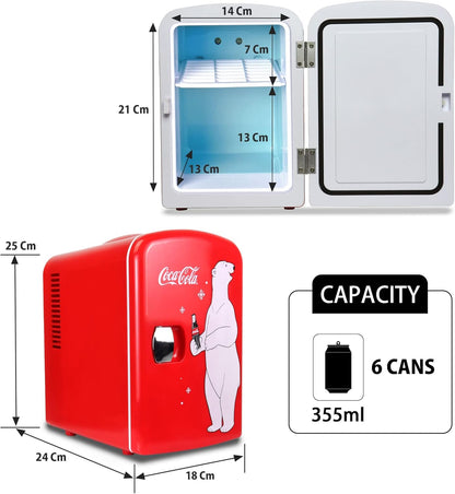 Compact Mini Fridge for Bedroom, Office &amp; Dorm