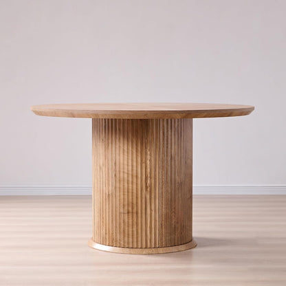 Modern Fluted Round Dining Table | Sleek & Stylish Centerpiece for Your Home