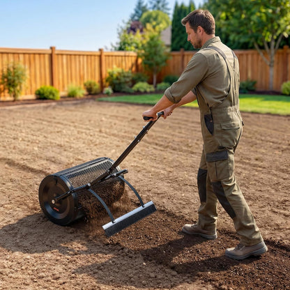 Create a Greener Lawn with Ease | Compost & Peat Moss Spreader