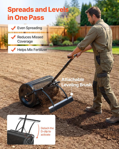 Create a Greener Lawn with Ease | Compost & Peat Moss Spreader