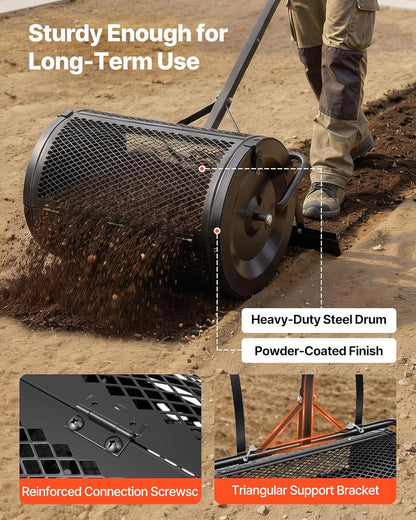 Create a Greener Lawn with Ease | Compost & Peat Moss Spreader