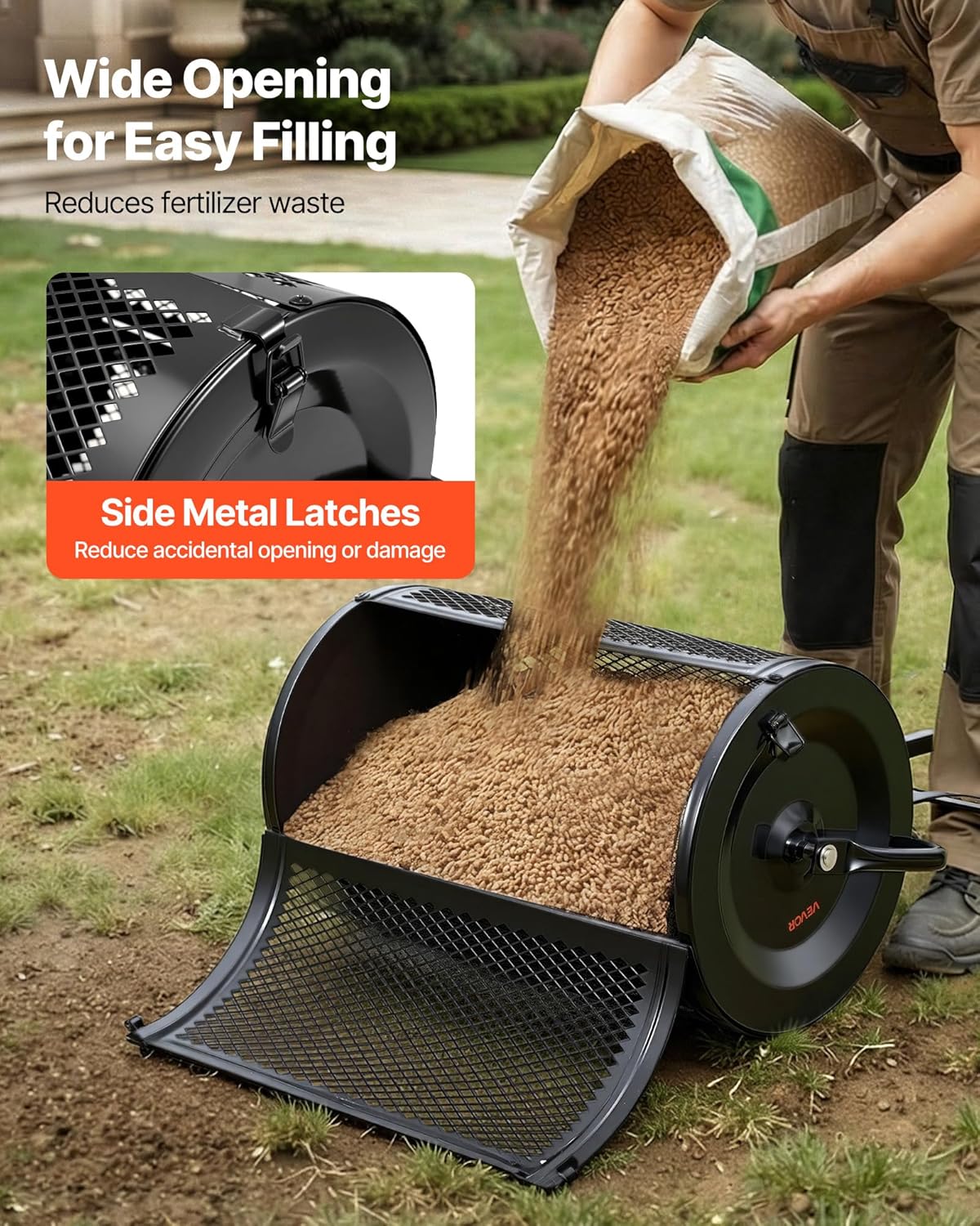 Create a Greener Lawn with Ease | Compost & Peat Moss Spreader