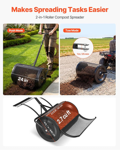 Create a Greener Lawn with Ease | Compost & Peat Moss Spreader