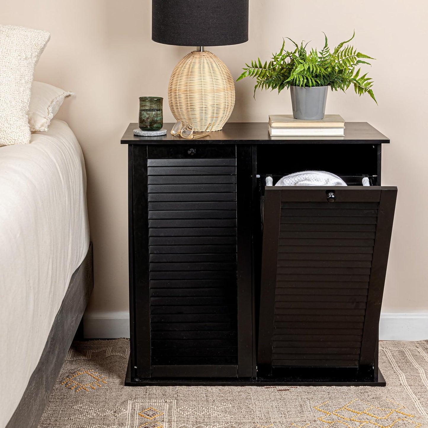 Tilt-Out Laundry & Trash Bin | Space-Saving Home Organization